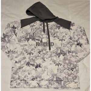 RedHead Brand Co. Deer Skull Camo Hoodie Men's Pullover Hunting Outdoors‎